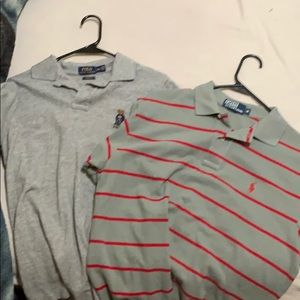 Two men’s polo shirts